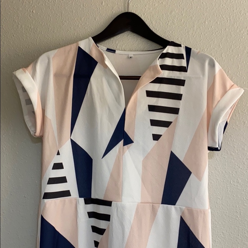 Cute Color Block Dress - Picture 3 of 8